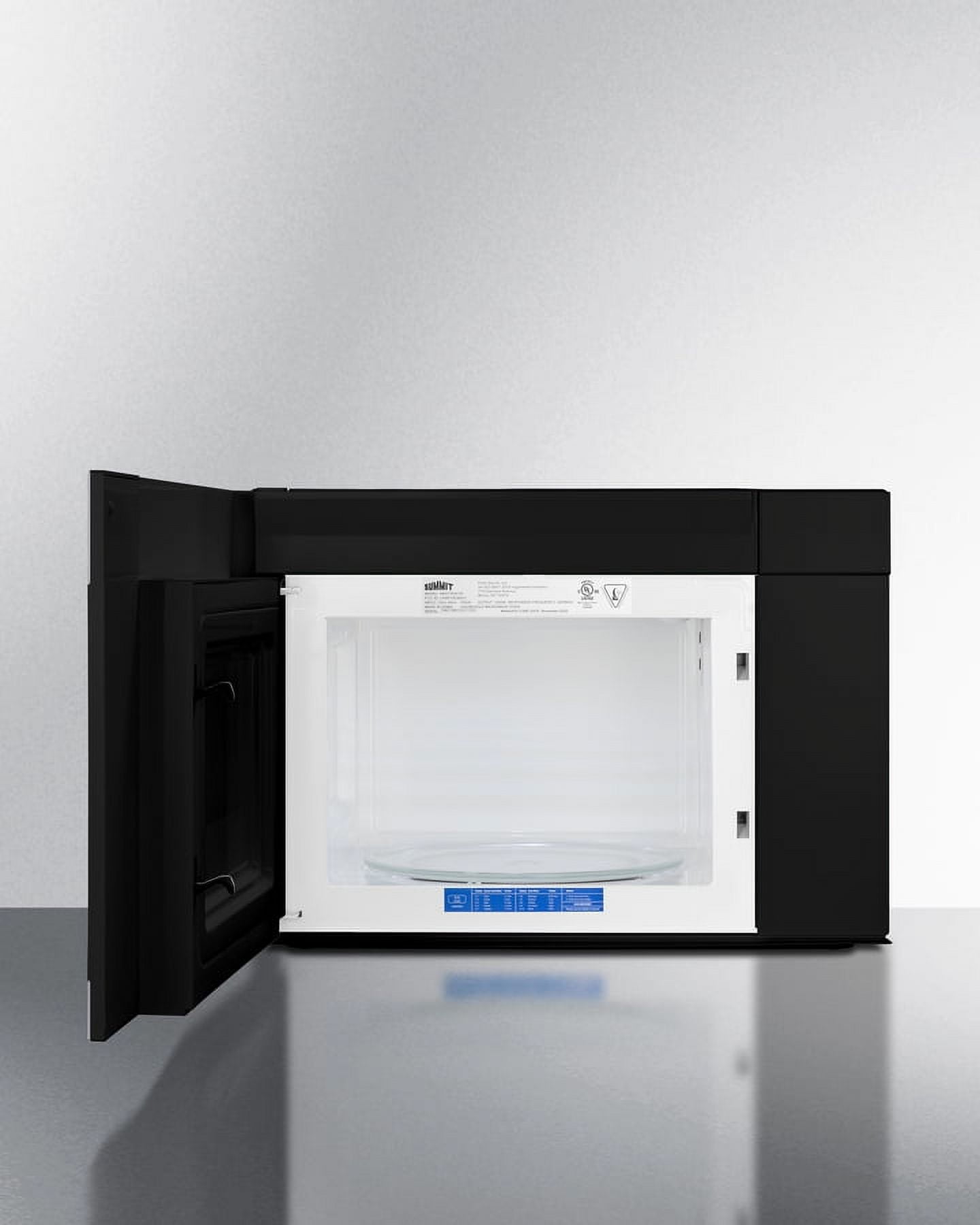 24" Wide Over-the-Range Microwave, Stainless Steel/Black