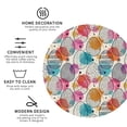 thumbnail image 3 of Naloa Easter Egg Leather Coasters for Drinks, Durable Drink Coasters 4 Set for Tabletop Protection, Luxurious Home Décor and Housewarming Gift ( {designName})Round Shape, 3 of 6
