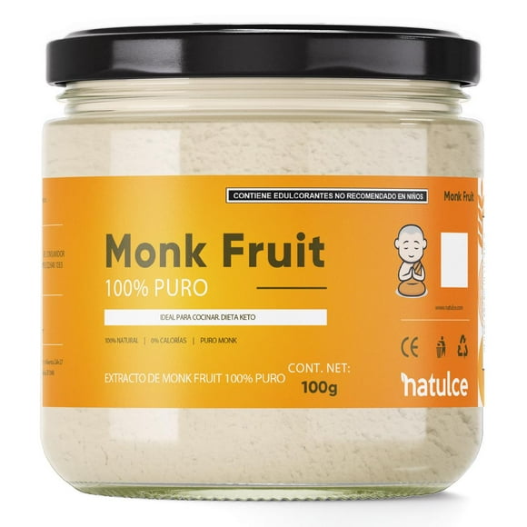 Natulce Monk Fruit Puro Endulzante Natural 100g en Polvo Fruto del Monje