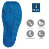 3 Pack of Full Length Orthotic Insole/ Insert Relieve Pain Althletic Value Unisex Everyday Shoe Insoles Women US 5-9.5 Gel w/ Moderate Arch Support (626)