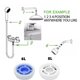 thumbnail image 2 of Reductor de caudal de ducha, limitador y regulador de manguera de 6 y 8 l/min para ahorro de agua., 2 of 8