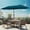 Cerulean, variant on Alpha Joy 13x6.5ft Double-Sided Extra Large Outdoor Patio Market Rectangle Umbrella with Crank Handle, Beige