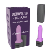 Cosmopolitan X plusOne 'Read My Lipstick' Bullet Vibrator with 10 Vibration Settings and Magnetic Charging, Lavender