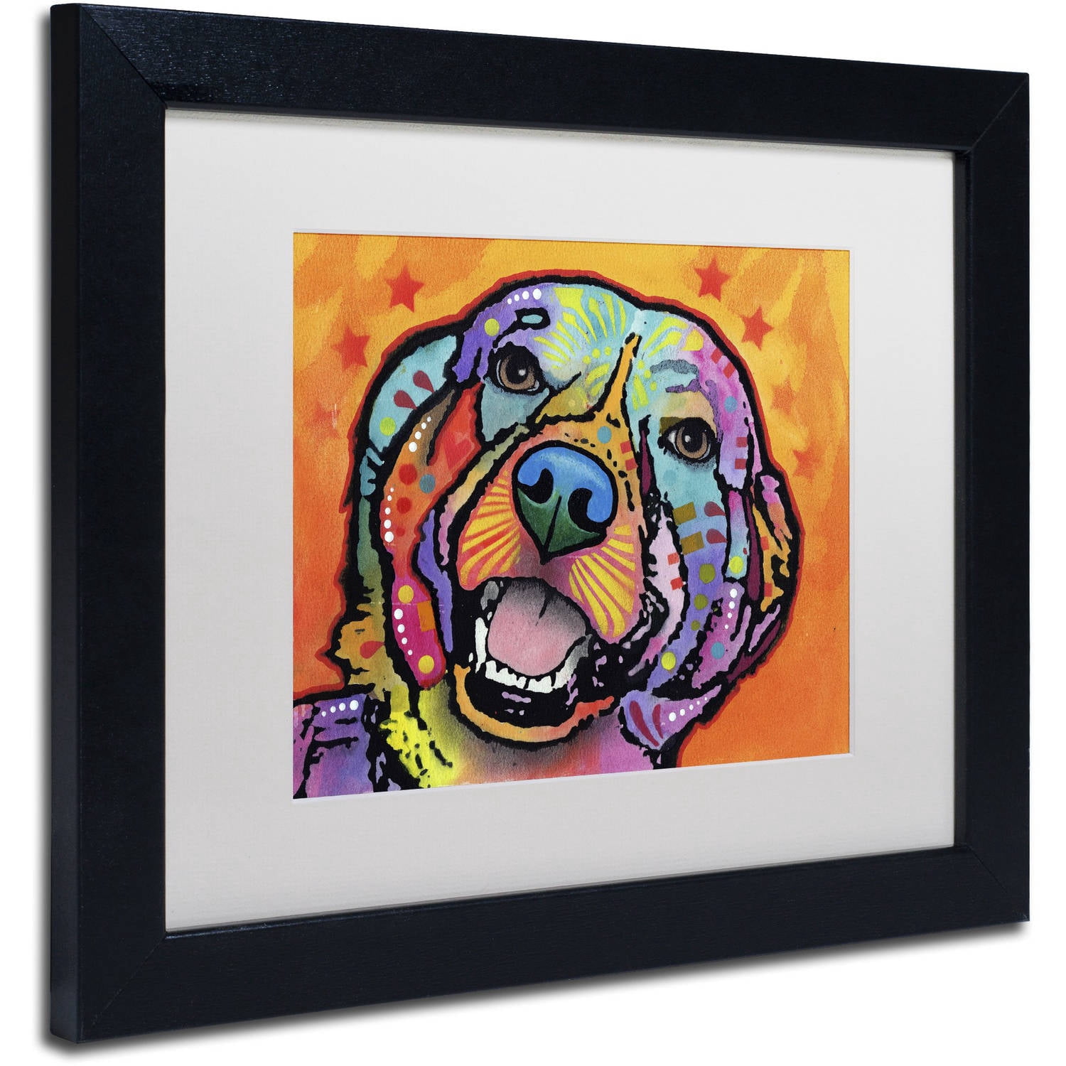 Trademark Fine Art "Galle" Canvas Art by Dean Russo, White Matte, Black Frame