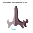 thumbnail image 4 of Uxcell 7" Easel Plate Holder, Plastic Folding Display Stand Purple for Decorative Picture Frame, 2 Pack, 4 of 6