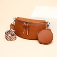 thumbnail image 4 of Bolso de pecho para mujer, Bolso cruzado de moda informal, Bolso de viaje de cuero portátil para senderismo, 4 of 6