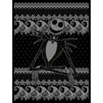 thumbnail image 2 of Men's The Nightmare Before Christmas Jack Skellington Distressed Christmas Sweater Graphic Tee Black X Large, 2 of 5