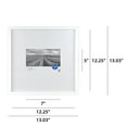 Mainstays 12.25x12.25 Matted to 5x7 Gallery Wall Picture Frame, White