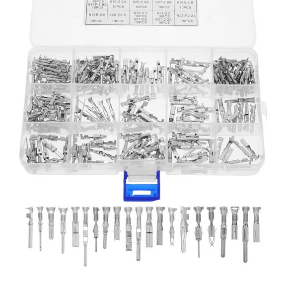 HOMEMAXS 290pcs Electrical Pin Connector Kit for Car Motorcycle Wiring 1-3.5mm Male Female Crimp Automotive Wire Terminals Cable Connectors Pin
