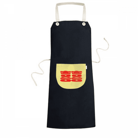 

Celebrate Wedding Chinese Wish Words Xi Apron Bib Sarong Cooking Baking Kitchen Pocket Pinafore