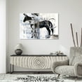 thumbnail image 4 of "Equestrian Essence I" Horse Frameless Free Floating Reverse Printed Tempered Art Glass Wall Art, 4 of 9