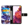 thumbnail image 5 of Allytech Galaxy S21 Wallet Case, Galaxy S21 Case, Marble Pattern PU Leather Kickstand Flip Cover Shockproof Drop Protection Cards Holder Wallet Case for Samsung Galaxy S21, Darkblue, 5 of 9