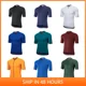 thumbnail image 2 of Santic - Maillot de ciclismo para hombre, manga corta, para bicicleta de carretera, transpirable, antideslizante, de secado rápido, con bolsillos reflectantes WM0C02156, 2 of 5