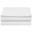 thumbnail image 1 of The Great American Store 600 Thread Count 100% Cotton Solid 1PC Flat Sheet (King, White)- Top Sheets - Best Natural Cotton Super finish Linen, 1 of 4