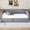 Gray, variant on Noble House Full Upholstered Daybed, Modern Linen Sofa Bed with Large Underbed Storage, Small Space, Gray