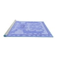 thumbnail image 2 of Ahgly Company Machine Washable Indoor Rectangle Abstract Blue Modern Area Rugs, 7' x 9', 2 of 4