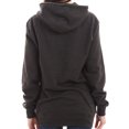 thumbnail image 4 of Oversized Unisex Lane Seven Ring Spun Cotton Premium 3-End Fleece Pullover Hoodie Sweatshirt - Charcoal Heather XL, 4 of 4