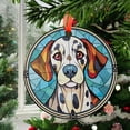 thumbnail image 2 of Stained Glass Dalmatian Dog Suncatcher Decor Pet Memorial Spotted Dog Pet Sympathy Gift Engraved Dog Love Birthday Gift Spotty Wall Hanging, Stained Glass Ornament 2025, Holiday, 2 of 5