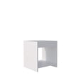 thumbnail image 4 of Dtwnek Modern End Table Beside Table with 1 Open Shelf, Wood Nightstand for Living Room, Bedroom, White, 4 of 7
