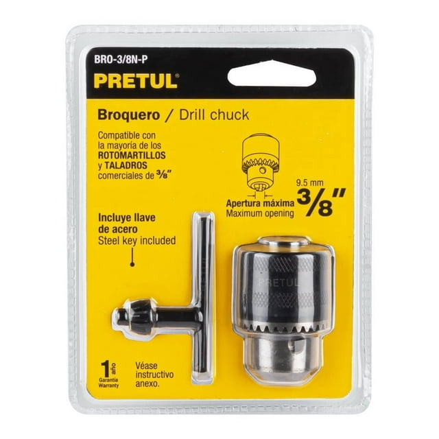 Broquero Pretul de 9.5 mm con Llave de Acero