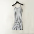 thumbnail image 3 of VNKIDY Classic Women Sleep Dress Sleeveless Nightgown Scoop Neck Pajama Dress Racerback Sleep Dress Sleeveless Nightdress Chemise Solid Color Summer Autumn, 3 of 6