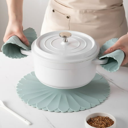 

Ludlz Table Placemat Heat-resistant Wear-resistant Anti-scalding Dining Room Kitchen Cup Bowl Pot Insulation Pad for Holding Plates