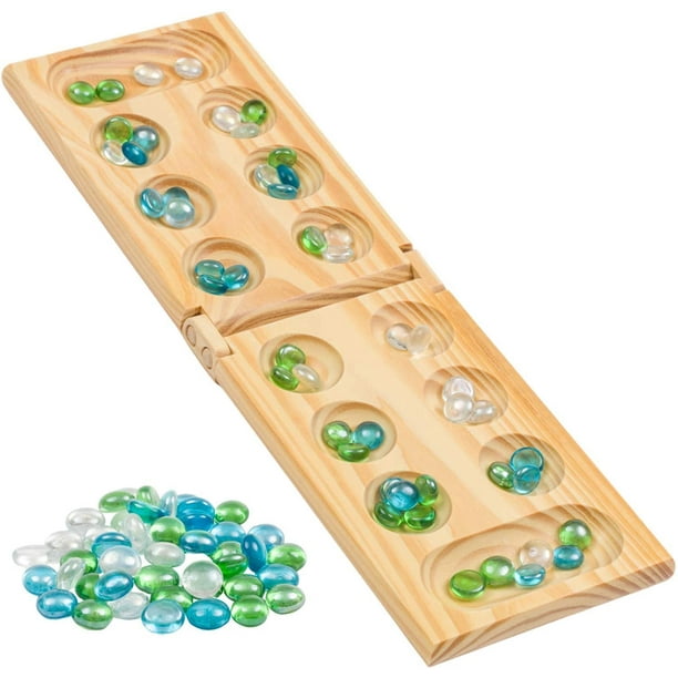 Juego de mesa Mancala Regal Games, divertido tablero clásico de madera
