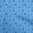 thumbnail image 1 of oneOone Polyester Spandex Medium Blue Fabric Autumn Leaves Craft Projects Decor Fabric Printed By The Yard 56 Inch Wide, 1 of 4