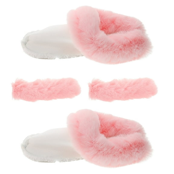 Winter Shoe Liners Clogs Breathable Inner Socks Removable Furry Inserts Warm Snow Boots Liners Detachable Slipper Liners