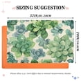 thumbnail image 3 of Ryvnso Green Abstract Succulents Door Mats Outdoor Indoor Entrance Low Profile Floor Rugs 32"x20" Carpet, 3 of 8