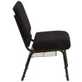 thumbnail image 4 of Bowery Hill Chaise d'Invité Empilable d'Église en Noir, 4 of 6