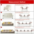 thumbnail image 6 of CJC 1/2/3/4 Seater Couch Sofa Slipcover Protector Velvet Stretch Plush Thick Sofa Covers, 6 of 11