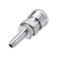 thumbnail image 3 of Unique Bargains 1/2' Female Quick Disconnect Barb Hose Air Hose Fitting Iron Silver Tone 2pcs, 3 of 4