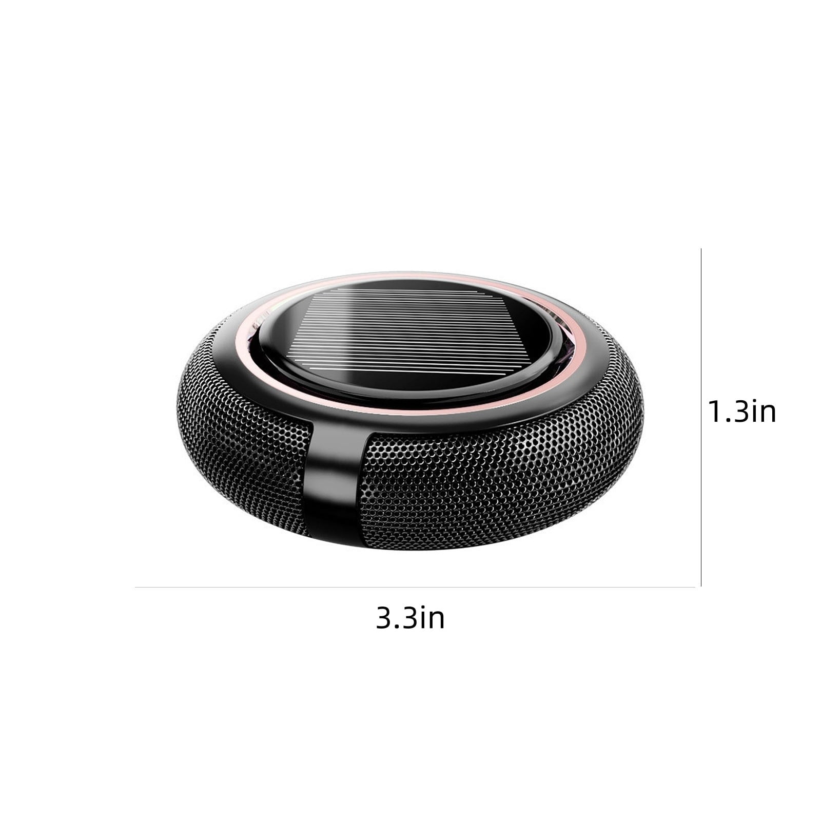 Solar Car Air Freshener - Rotating Aromatherapy Diffuser Vent Clip - Universal Portable Fragrance Dispenser for Fresh Car Interior
