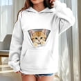 thumbnail image 2 of Afdoent Hoodies for Girls Cat Pouch Hoodie with Pockets Pet Carrier Pullover Animal Holder Long Sleeve Tops Fall Winter 7-8 Years, 2 of 9