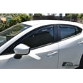 thumbnail image 6 of Extreme Online Store EOS Visors for 2014-2018 Mazda 3 | JDM in-Channel Style Smoke Tinted Side Vents Rain Guard Window Deflectors, 6 of 11