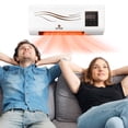 thumbnail image 4 of Oliegs Heated Blanket Wall Mounted Air Heater Portable Smart Ductless Wall With Remote Control Air Heating Fan For Bedroom Living Room 2 In 1 Chocolate, 4 of 5