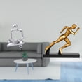 thumbnail image 2 of Escultura innovadora de corredor abstracto para sala de estar moderna y entrada, decoración de mesa, arte creativo y artesanal., 2 of 8