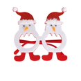 thumbnail image 1 of Christmas Decorative Glasses Santa Claus Eyeglasses Red Snowflake Christmas Hat New Year Decorations Photography Props For Women Men C C, 1 of 8