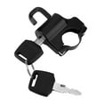 thumbnail image 2 of 22mm Handlebars Universal Motorcycle Helmet Security Lock Padlock with 2 Keys (Black), 2 of 8