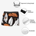 thumbnail image 3 of Xecao Halloween Ghosts And Pumpkins Print Men's Underwear Boxer Briefs,Breathable Choice for Men's Underwear-Medium, 3 of 5