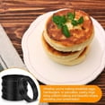thumbnail image 3 of 16 Piezas de Anillos para Bollos Antiadherentes de Acero Inoxidable de 4 Pulgadas, Anillos para Muffins Ingleses, Redondos, de Doble Laminado, para Hornear, 3 of 5