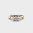 thumbnail image 2 of 4 Carat Luxurious IGI Certified Lab Grown Diamond Anniversary Ring Solid 10K Yellow Gold | Princess Cut Solitaire Diamond Rings for Women | Size 10 Diamond-Capitals, 2 of 8
