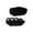Black, variant on 1pair Fitness Nonslip Palms Sleeves Women Hand Wrist Palms Protectors Gloves for Weightlifting and Gym Workouts