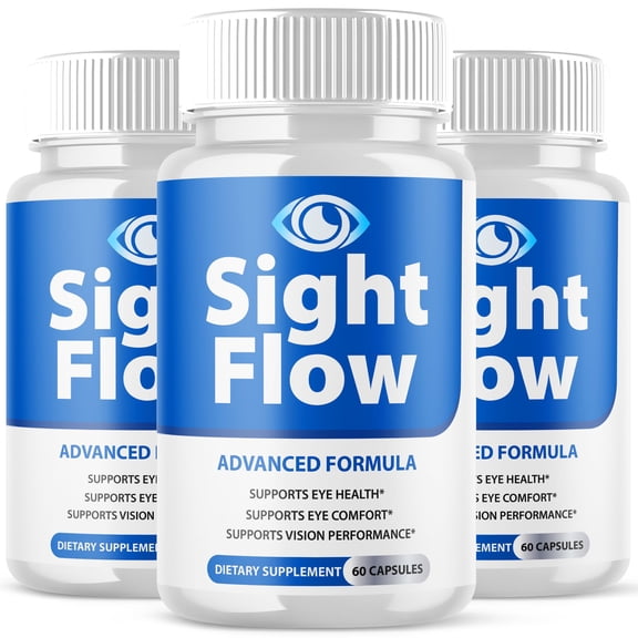 Sight Flow Vision Care Pills Advanced Formula Eye Health Supplement SightFlow 180 Capsules