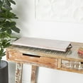 thumbnail image 3 of DecMode 27" x 10" Cream Mango Wood  Tray with Black Metal Handles, 1-Piece, 3 of 12