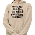 thumbnail image 2 of Moms Are Like Buttons Hoodie Sweatshirt Unisex 2X-Large Sand, 2 of 5