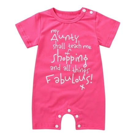 

Qufokar Unisex Baby 3 6 Month Dress Jumpsuit Sleeve Baby Short Boys Clothes Girls Romper Letter Girls Romper&Jumpsuit