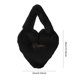 thumbnail image 3 of Bolso de mano peludo para mujer, Bolso de citas diario con forma de corazón suave, lindo, a la moda para chicas, 3 of 9