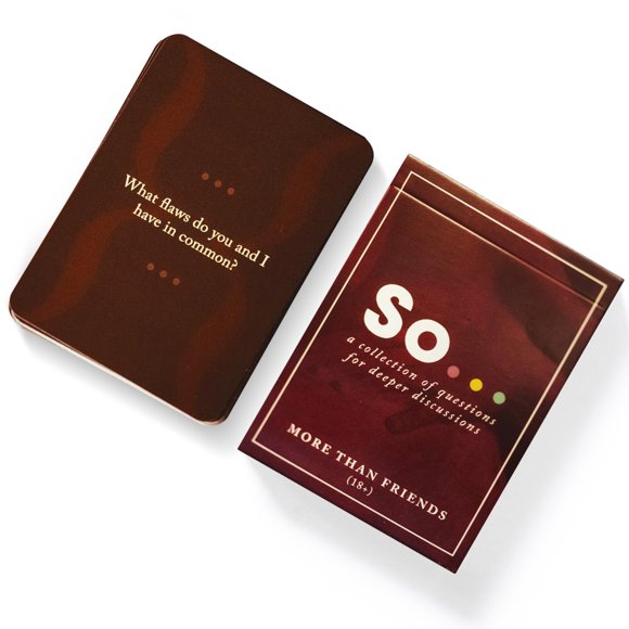SO … Cards More Than Friends - Conversation Cards for Couples and Potential Partners
